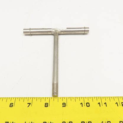 M10x1.5 Threaded End Welded T-Handle Stainless Steel 6-1/4" OAL