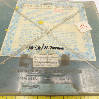 Deltrol Metric Pin Gauge Set 10.50-11.70mm Missing 11.25mm