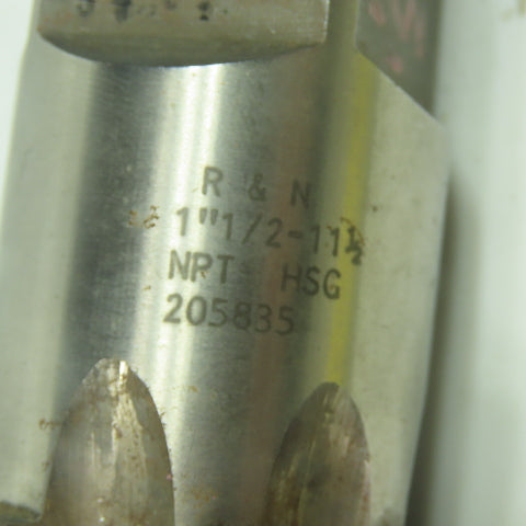 R & N 205835 1-1/2"-11-1/2 NPT Straight 7-Flute Taper Tap HSG NRT 4-5/16" OAL