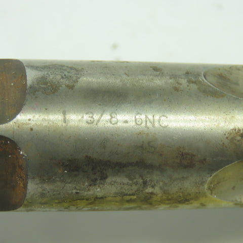 TRW 1-3/8"-6 NC Straight 4-Flute Taper Tap GH4 HS 6-1/8" OAL