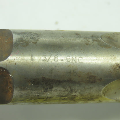 TRW 1-3/8"-6 NC Straight 4-Flute Taper Tap GH4 HS 6-1/8" OAL