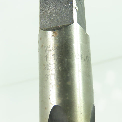 Widell 1-1/4"-10 +.005 Straight 4-Flute Taper Tap HSS 5-7/8" OAL