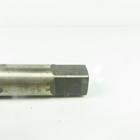 Widell 1-1/4"-10 +.005 Straight 4-Flute Taper Tap HSS 5-7/8" OAL