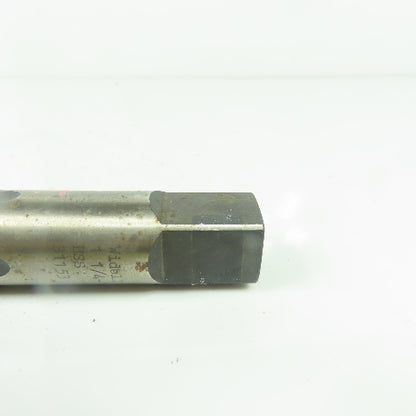 Widell 1-1/4"-10 +.005 Straight 4-Flute Taper Tap HSS 5-7/8" OAL