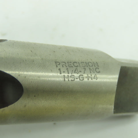 Winter 1-1/4"-7 NC Straight 4-Flute Taper Tap HS-G-H4 5-13/16" OAL