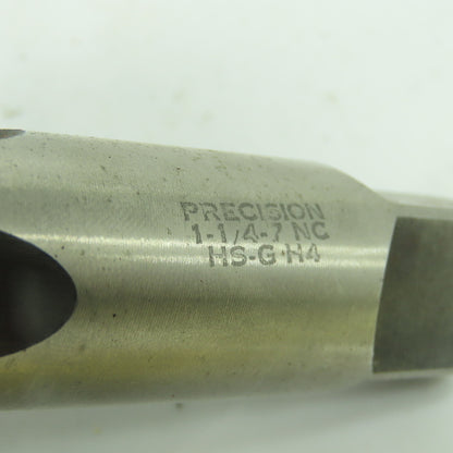 Winter 1-1/4"-7 NC Straight 4-Flute Taper Tap HS-G-H4 5-13/16" OAL