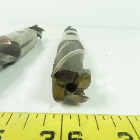 Weldon 7/8" 4-Flute Spiral Square Double Ended End Mill AA28-6 Lot Of 2