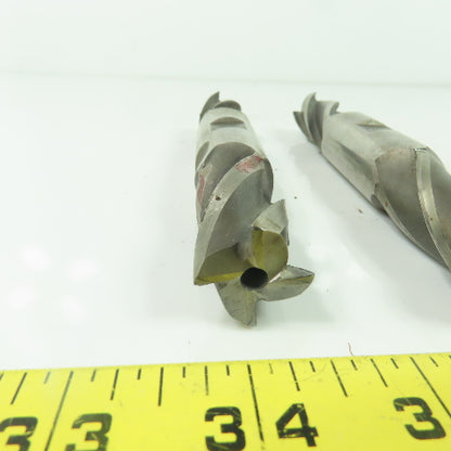 Weldon 7/8" 4-Flute Spiral Square Double Ended End Mill AA28-6 Lot Of 2