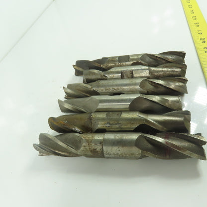 Weldon 1" 4-Flute Spiral Square Double Ended End Mill Lot Of 6