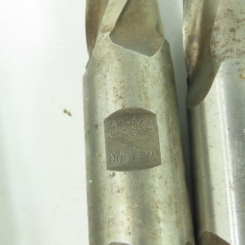Weldon 1" 4-Flute Spiral Square Double Ended End Mill Lot Of 6