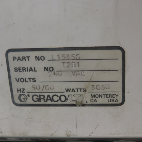 Graco/LTI L15356 Microprint Applicator Supply Unit 240VAC 50/60Hz 3650W