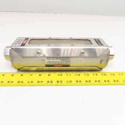 Wallace & Tiernan 5210B02112XXIC416SX Flow Meter 1" NPT 100% @ 10GPM H2O