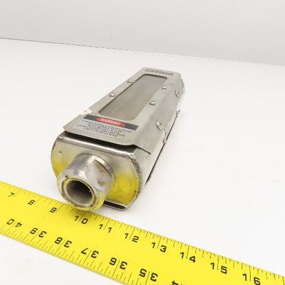 Wallace & Tiernan 5210B02112XXIC416SX Flow Meter 1" NPT 100% @ 10GPM H2O