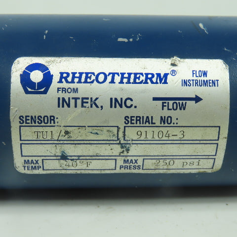 Rheotherm TU1/8 Flow Sensor 250PSI 140°F