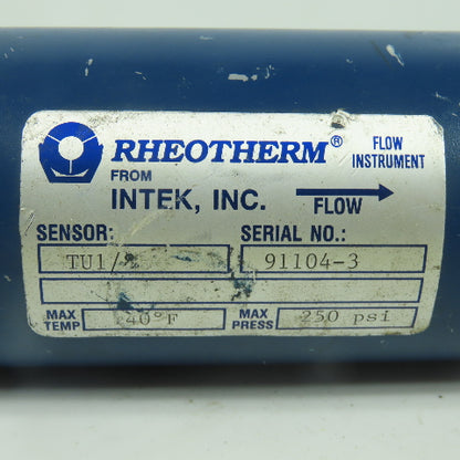 Rheotherm TU1/8 Flow Sensor 250PSI 140°F