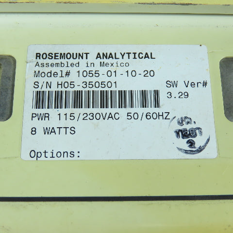 Rosemount Analytical 1055-01-10-20 Solu Comp II Analyzer Controller