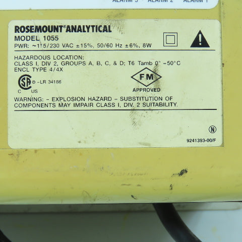 Rosemount Analytical 1055-01-10-20 Solu Comp II Analyzer Controller