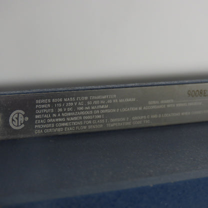 Exac Series 8300 Mass Flow Transmitter 115/230VAC 30VDC