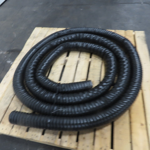 3" Black Flexible Vacuum Dust Collector Hose 25' Long