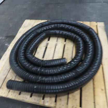 3" Black Flexible Vacuum Dust Collector Hose 25' Long