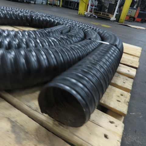 3" Black Flexible Vacuum Dust Collector Hose 25' Long