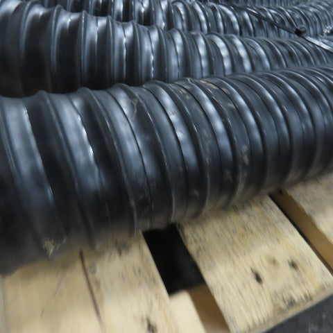 3" Black Flexible Vacuum Dust Collector Hose 25' Long