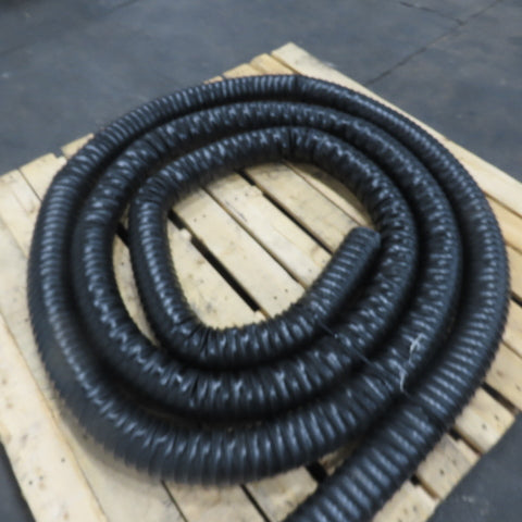 3" Black Flexible Vacuum Dust Collector Hose 25' Long