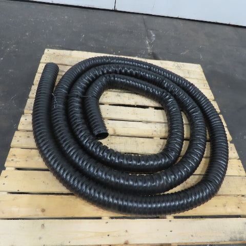 3" Black Flexible Vacuum Dust Collector Hose 25' Long
