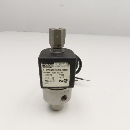 Parker 71335SN1GVKJN0L111P3 1/8" NPT Solenoid Valve 110/120V AC 60Hz