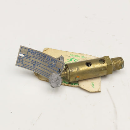 Kunkle 548 A 1/4" NPT Pressure Relief Pop Off Valve 60PSI Set NOS