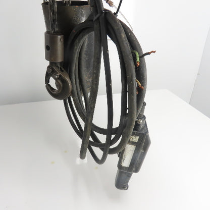 CM Model F 1/2 Ton 1000LBS Electric Chain Hoist 15' Lift 16FPM 3Ph 220/440V