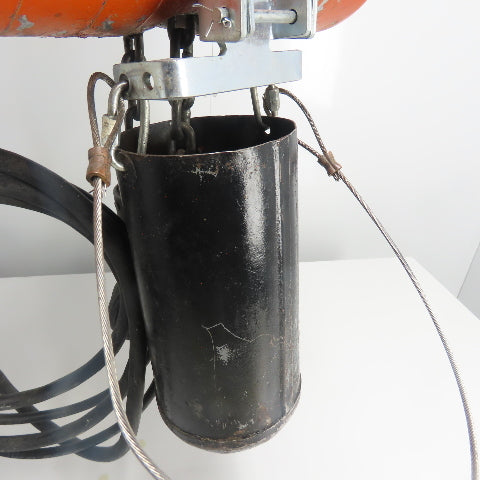 CM Model F 1/2 Ton 1000LBS Electric Chain Hoist 15' Lift 16FPM 3Ph 220/440V