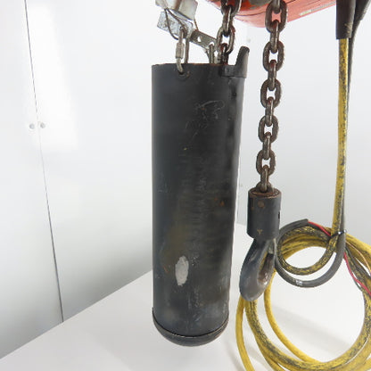 CM Model L 1 Ton 2000LB Electric Chain Hoist 20' Lift 16FPM 3PH 240/480V 1HP