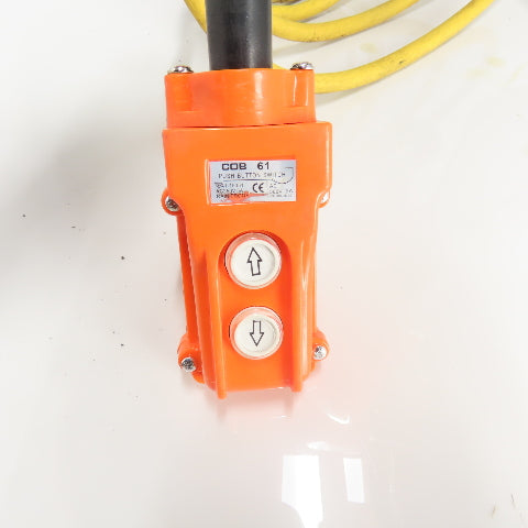 CM Model L 1 Ton 2000LB Electric Chain Hoist 20' Lift 16FPM 3PH 240/480V 1HP