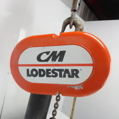 CM Model L 1 Ton 2000LB Electric Chain Hoist 20' Lift 16FPM 3PH 240/480V 1HP