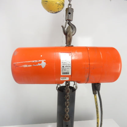 CM Model L 1 Ton 2000LB Electric Chain Hoist 20' Lift 16FPM 3PH 240/480V 1HP