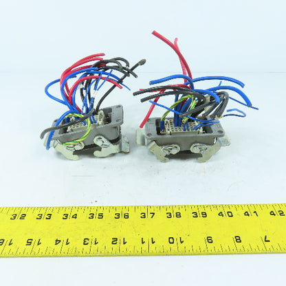 Harting PC-GF20 42-Pin Hole Female Receptacle & Housing Lot Of 2