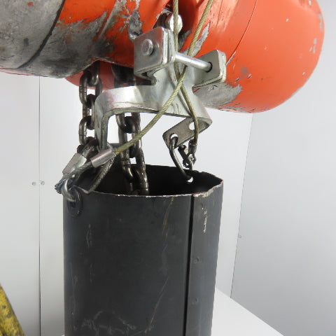 CM Model LL 1 Ton 2000LB Electric Chain Hoist 20' Lift 16FPM 3PH 240/480V 2HP