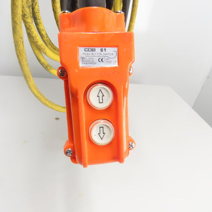 CM Model LL 1 Ton 2000LB Electric Chain Hoist 20' Lift 16FPM 3PH 240/480V 2HP