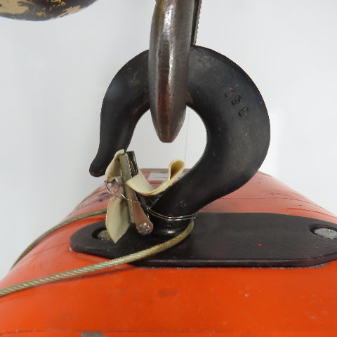 CM Model LL 1 Ton 2000LB Electric Chain Hoist 20' Lift 16FPM 3PH 240/480V 2HP