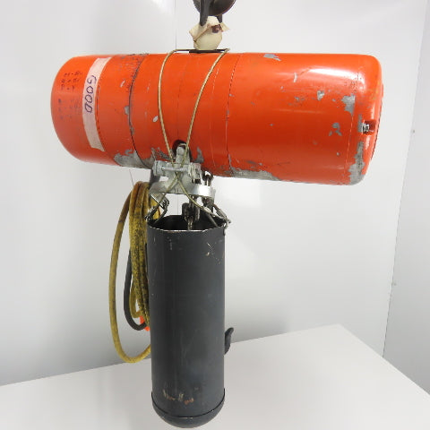 CM Model LL 1 Ton 2000LB Electric Chain Hoist 20' Lift 16FPM 3PH 240/480V 2HP