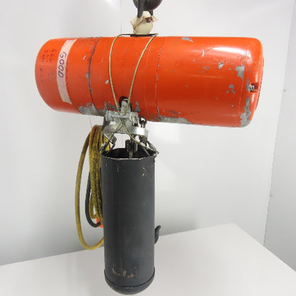 CM Model LL 1 Ton 2000LB Electric Chain Hoist 20' Lift 16FPM 3PH 240/480V 2HP
