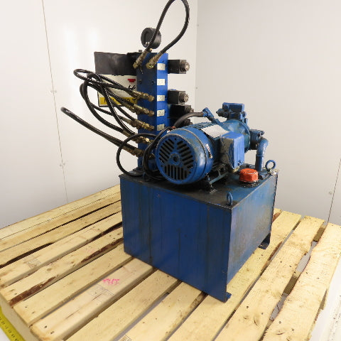 Uchida A10V16DR1RP8B 10 Gallon Hydraulic Variable Piston Pump Power Unit 3PH
