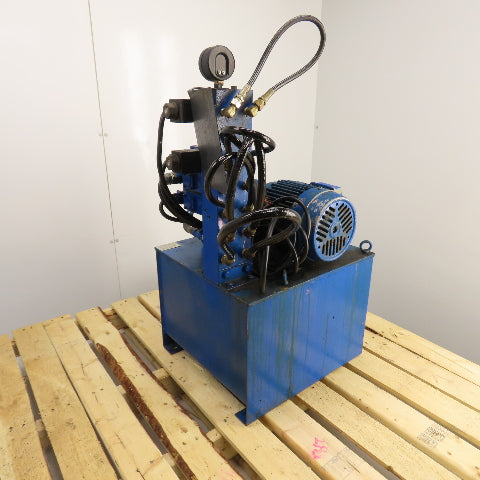 Uchida A10V16DR1RP8B 10 Gallon Hydraulic Variable Piston Pump Power Unit 3PH