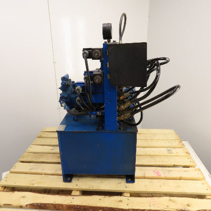Uchida A10V16DR1RP8B 10 Gallon Hydraulic Variable Piston Pump Power Unit 3PH