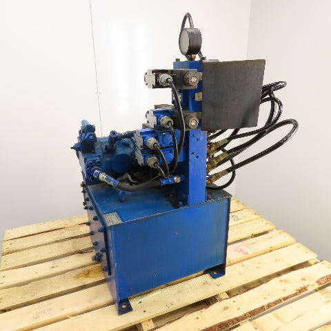 Uchida A10V16DR1RP8B 10 Gallon Hydraulic Variable Piston Pump Power Unit 3PH