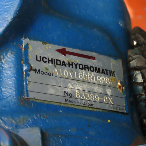 Uchida A10V16DR1RP8B 10 Gallon Hydraulic Variable Piston Pump Power Unit 3PH