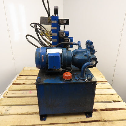 Uchida A10V16DR1RP8B 10 Gallon Hydraulic Variable Piston Pump Power Unit 3PH