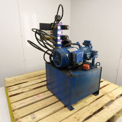 Uchida A10V16DR1RP8B 10 Gallon Hydraulic Variable Piston Pump Power Unit 3PH