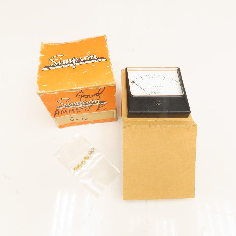 Simpson Model 1357 Panel Ammeter 0-10 AC Amps